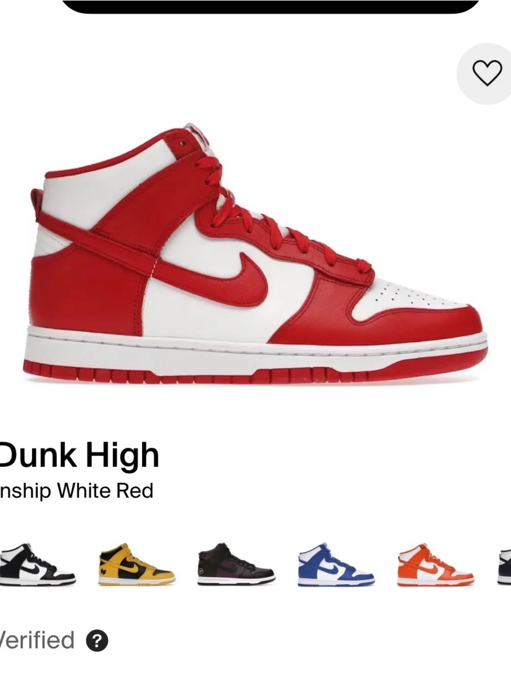 Nike Kids Dunk High Sneakers - White & Red